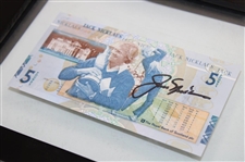 Jack Nicklaus Signed Royal Bank of Scotland 5 Pound Note JSA ALOA - Framed