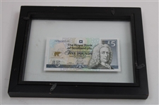 Jack Nicklaus Signed Royal Bank of Scotland 5 Pound Note JSA ALOA - Framed