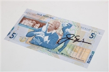 Jack Nicklaus Signed Royal Bank of Scotland 5 Pound Note JSA ALOA - Framed