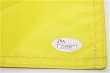 Arnold Palmer Signed Arnold Palmer Invitational Yellow Embroidered Flag JSA #Z35934
