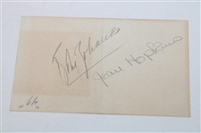 Babe Zaharias Signed Cut w/Babe Didrickson Zaharias Promo Photo JSA ALOA