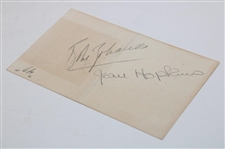 Babe Zaharias Signed Cut w/Babe Didrickson Zaharias Promo Photo JSA ALOA