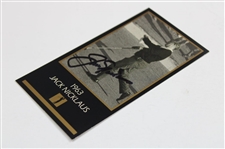 Jack Nicklaus Signed '1963' Masters of Golf Grand Slam Ventures Golf Card JSA ALOA