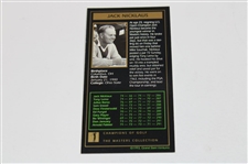 Jack Nicklaus Signed '1963' Masters of Golf Grand Slam Ventures Golf Card JSA ALOA