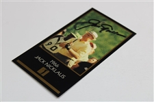 Jack Nicklaus Signed '1966' Masters of Golf Grand Slam Ventures Golf Card JSA ALOA