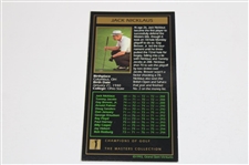 Jack Nicklaus Signed '1966' Masters of Golf Grand Slam Ventures Golf Card JSA ALOA