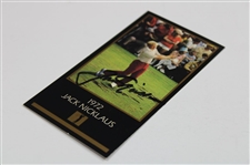 Jack Nicklaus Signed '1972' Masters of Golf Grand Slam Ventures Golf Card JSA ALOA