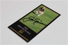 Jack Nicklaus Signed '1975' Masters of Golf Grand Slam Ventures Golf Card JSA ALOA