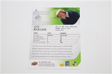 Jack Nicklaus Signed Upper Deck Sp Authentic Card JSA ALOA