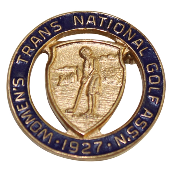 1927 Womens Trans-National Golf Association Pin/Medal