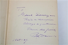 Gene Sarazen's Personal 1928 'Bob Davis Again In Many Woods' Signed By Author Robert Davis