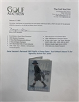 Gene Sarazen's Personal 1992 'Golf Is A Funny Game …But It Wasn't Meant To Be' Signed By Author Ken Janke