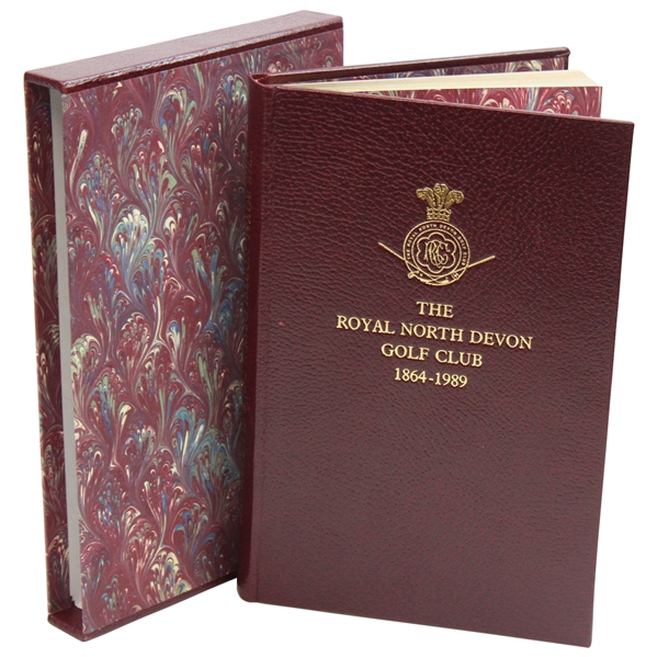 The Royal North Devon Golf Club 1864 - 1989 Book Signed by Co Authors EJ Davies & GW Brown
