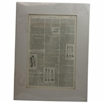 The Evolution Of The Golf Club' Matted Harpers Weekly Article w/ Hugh Philp Content