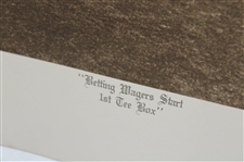 'Betting Wagers Start 1st Tee Box' Golf Print