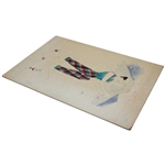 Original Water Color Drawing For Golf Outfit On Board