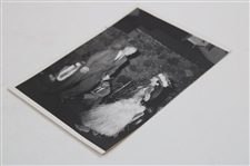 c.1960's Jack Nicklaus w/ Hula Dancer Original Snapshot Photo