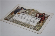 Henry Cotton's 1917 London County Council Certificate