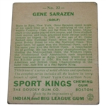 1933 Gene Sarazen The Goudey Gum Co. Sport Kings #22 Golf Card