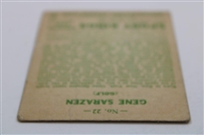 1933 Gene Sarazen The Goudey Gum Co. Sport Kings #22 Golf Card