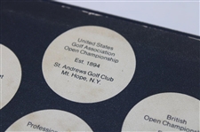 Ben Hogan Grand Slam Win Medals Ball Box with Dozen Golf Balls