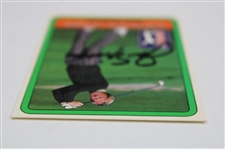 Jack Nicklaus Signed 1981 Donruss Stat Leader Card JSA ALOA