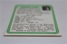 Jack Nicklaus Signed 1981 Donruss Stat Leader Card JSA ALOA