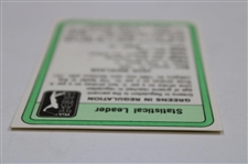 Jack Nicklaus Signed 1981 Donruss Stat Leader Card JSA ALOA