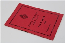 1952 Royal Portrush Golf Club Fixtures Booklet