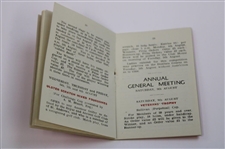 1952 Royal Portrush Golf Club Fixtures Booklet