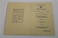 1948 Sal Di Buono Silver Anniversary Celebration at Bonnie Blair CC Dinner Menu