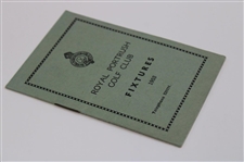 1953 Royal Portrush Golf Club Fixtures Booklet
