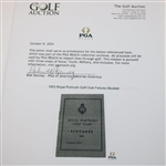 1953 Royal Portrush Golf Club Fixtures Booklet