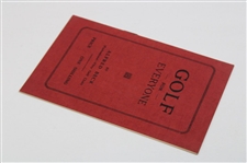 1935 'Golf For Everyone' By Alfred Beck