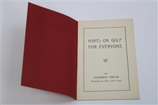 1935 'Golf For Everyone' By Alfred Beck