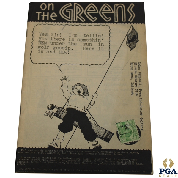 1933 On The Greens Booklet