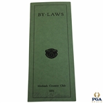 1931 'Medinah Country Club By Laws' Booklet