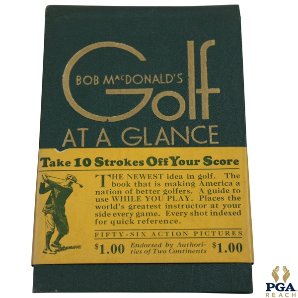 Golf At A Glance The Pocket Pro By Bob Mcdonald Booklet
