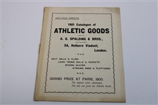 1901 Spalding Catalogue Of Athletic Goods