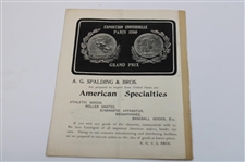 1901 Spalding Catalogue Of Athletic Goods