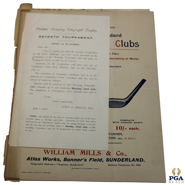 Mills Patent Standard Aluminum Golf Clubs Catalogue