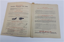 Mills Patent Standard Aluminum Golf Clubs Catalogue