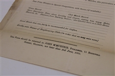 The Golfers Guide Official Handbook Of Scotland 1901-2 Page