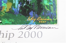 Leroy Neiman Signed 2000 PGA at Valhalla Golf Club Poster JSA ALOA