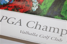Leroy Neiman Signed 2000 PGA at Valhalla Golf Club Poster JSA ALOA