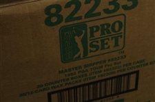 1992 PGA Tour Pro-Set Case of Twenty - (20) Sealed Counter Boxes - 36 Packs Per Box & 12 Cards Per Pack