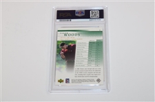 Tiger Woods 2001 Upper Deck Golf Card #1 PSA NM-MT 8