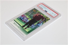 Tiger Woods 2001 Upper Deck Golf Card #1 PSA NM-MT 8