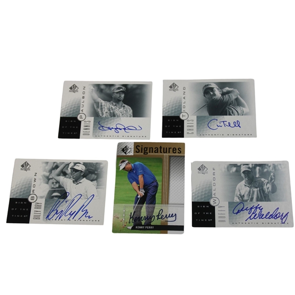 Perry, Paulson, Tidland, Waldorf & Brown Signed Signed of the Times Cards