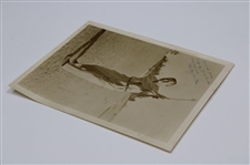 Horton Smith Signed Post Swing Photo w/Inscription JSA ALOA